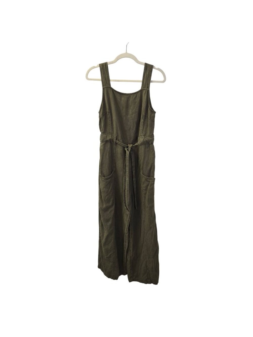 Nicole Miller Linen & Viscose Blend Sleeveless Wide Leg Jumpsuit Size 6 - Picture 1 of 7